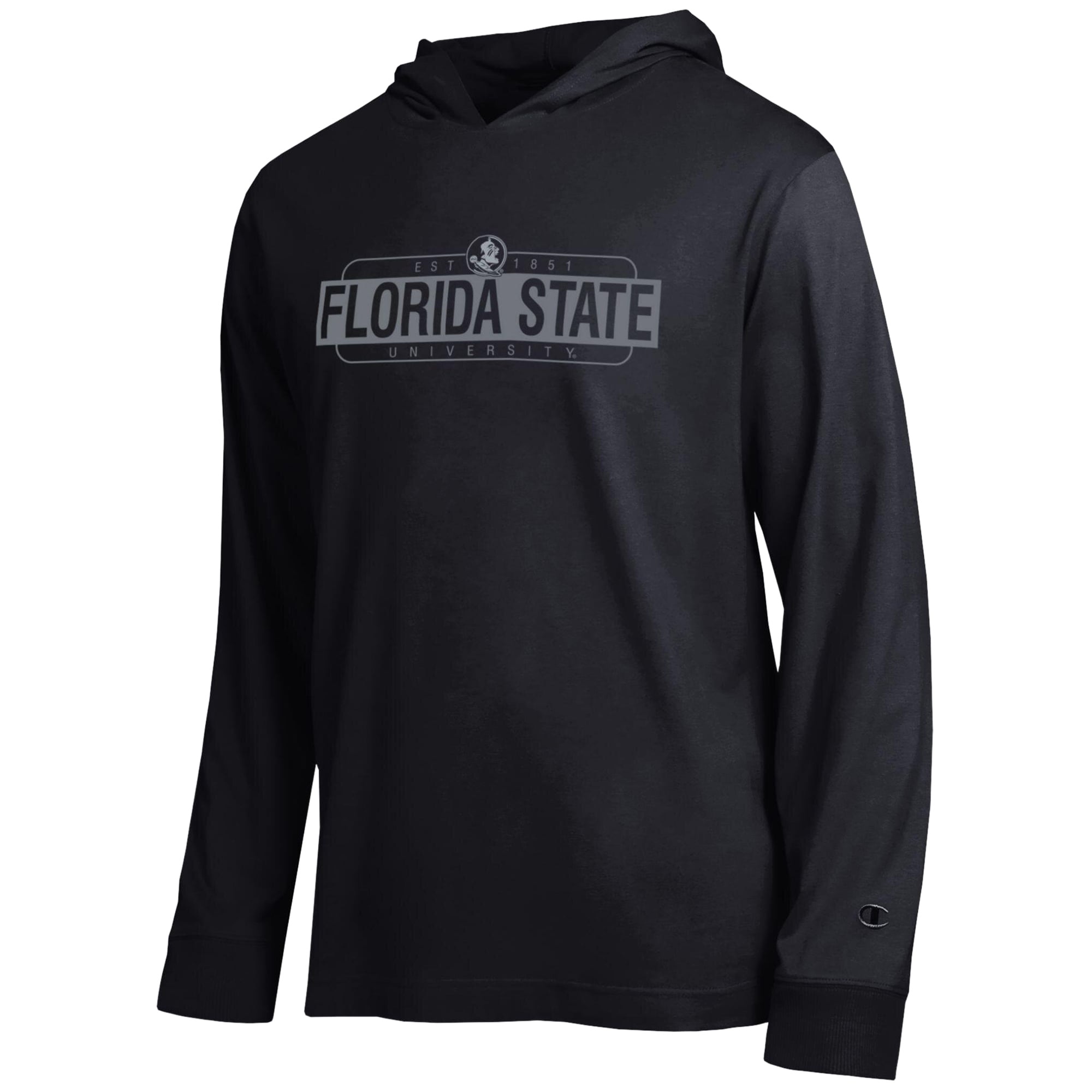 T-shirt à capuche manches longues Champion noir Florida State Seminoles All-Star pour homme